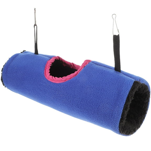 LOLIPPYY Hamster Tube Plush Blue Pet Passage for Cage Use 1Pack