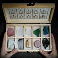 thumbnail image 4 of 10 Grid Mohs Hardness Box Mohs Stone Hardness Tester Natural Crystal Fluorite Mineral For Science T, 4 of 5