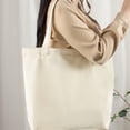 thumbnail image 2 of Bolsas de lona, bolsas de lona en blanco reutilizables multiusos para usar como bolsas de supermercado, bolsas de compras, bolsas de bricolaje, 2 of 5