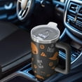 thumbnail image 6 of Trick or Treat Halloween Pattern Tumbler with Handle and Lid,40oz Double Wall Vacuum Insulated Tumbler,Cups Gift for Women and Men, 6 of 7