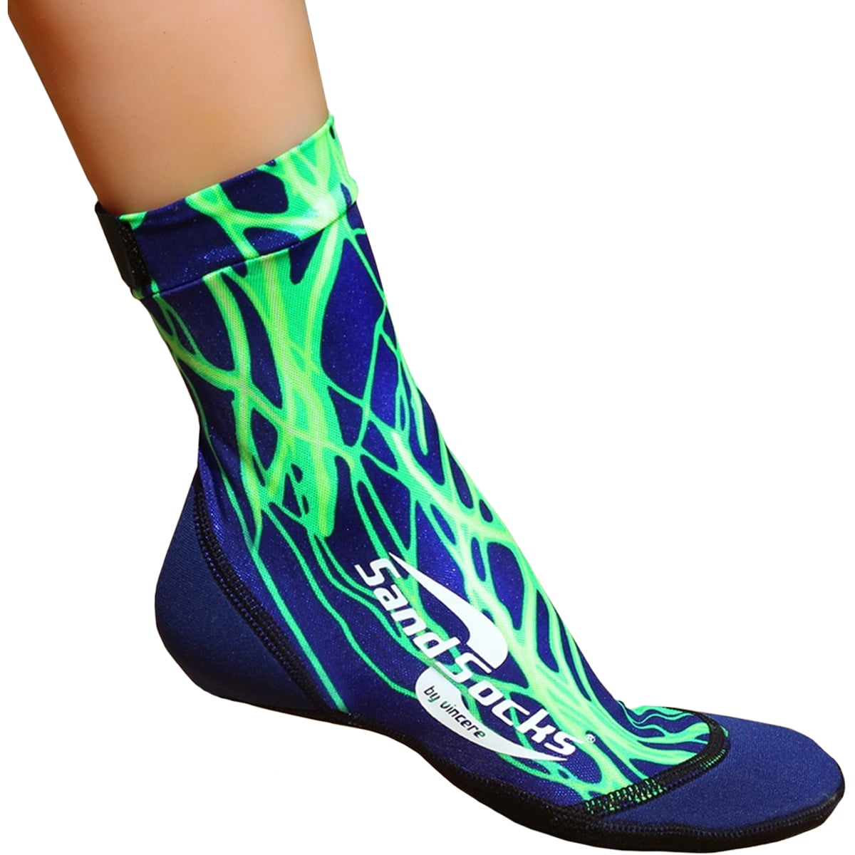 Sand Socks sand socks vincere for soccer, volleyball, snorkeling xs green lightning Walmart