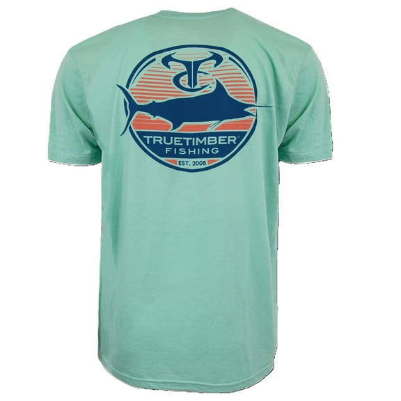 TrueTimber Men's Fishing SS Saltwater Cascade Marlin Tee - S