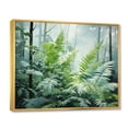 thumbnail image 2 of Designart "Ferns love expression V" Floral Floater Framed Canvas Wall Art, 2 of 7