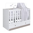 thumbnail image 1 of Cuna Corral Nordica 3 En 1 Cama Entrenadora Para Bebe Armable de Madera Blanco Kingshouse, 1 of 7