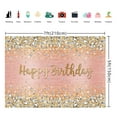 thumbnail image 4 of 7x5FT Birthday Background Pink Birthday Backdrop Diamonds Glitter Shining Pink Gold Dot Sparkle Background for Photography Women Girls Birthday Decorations, 4 of 5