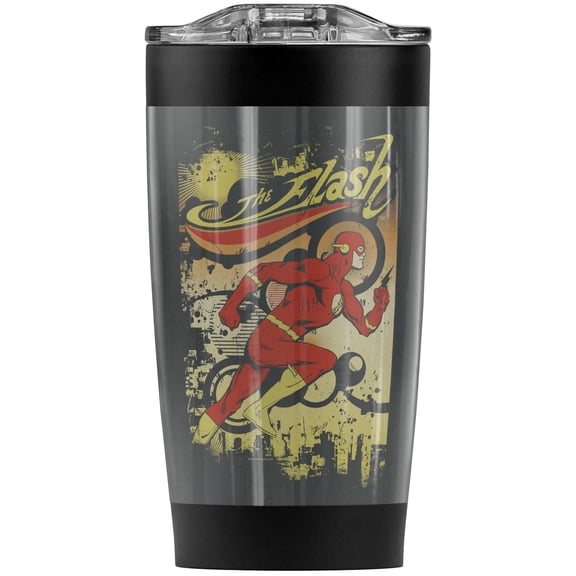 The Flash Just Passing Through Fast Stainless Steel Tumbler 20 oz Coffee Travel Mug/Cup, Vacuum Insulated & Double Wall with Leakproof Sliding Lid | Great for Hot Drinks and Cold Beverages