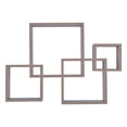 thumbnail image 1 of Estante Danya B Cubos Intersectados Flotantes Roble Envejecido 45x10x65 cm, 1 of 6