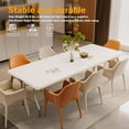 thumbnail image 5 of 8FT（30" x 96"） Folding Table, Indoor Outdoor Heavy Duty Picnic Table with Carrying Handle,Plastic Fold up Table for Picnic, Party, Camping，Office - White, 5 of 17