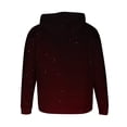 thumbnail image 4 of Pullover Plain Hoodie for Men Casual Front Pocket Long Sleeve Cotton Fleece Hooded Sweatshirts Drawstring Tops (X-Large, Red), 4 of 6