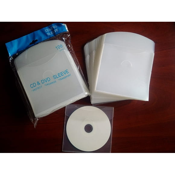 MEGADISC CD DVD Holders Holder Clear 100 PK(Qualité Memorex)