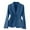 Blue Coat, variant on Htigea Women's Suit Jackets Solid Color Lapel Business Blazers Dressy Long Sleeve Button Down Cardigan Outfit with Pockets White,L