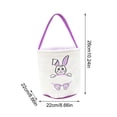 thumbnail image 3 of Xihbxyly Bolsa de Tela Suave con Orejas de Conejo, Adorable Bolsa de Regalo de Pascua, Material Súper Suave para Mayor Comodidad, Versátil para Búsquedas y Fiestas de Pascua, Perfecta para Celebracio, 3 of 6