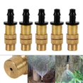 thumbnail image 2 of Jikaix 10pcs/set Practical Pressure-proof Spray Nozzle Reliable Adjustable Copper Hose Nozzle For Outdoor, 2 of 5