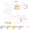White, variant on Minzimin Dog Collar and Leash Set with Bowtie, Soft & Cute Puppy Collar, Cotton Puppy Collar with Adjustable Metal Buckle for Small, Medium Dog