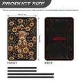 thumbnail image 3 of POLERO RV Entry Door Window Shade Sunshade Hook and Loop Fastener Camper Privacy Entrance Sun Blackout Fabric 17.3" x 26" (Cute Highland Cattle Sunflower), 3 of 7