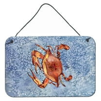 Carolines Treasures 8147DS812 Crab Wall or Door Hanging Prints 8HX12W multicolor