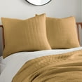 thumbnail image 3 of Levtex Home - Mills Waffle - Euro Sham (Set of Two) - Ochre - Sham Size (26 x 26in.), 3 of 3