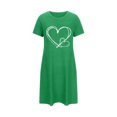 thumbnail image 5 of ZyeKqe Valentine's Day Nightgowns for Women Heart Print Short Sleeve Sleepshirts Soft Comfy Nightdress Ladies Sleepwear, 5 of 5