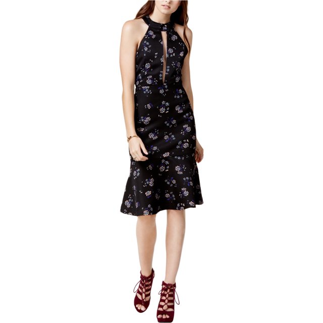 Vestido de cintura Caída para mujer negro pequeño Endless Rose