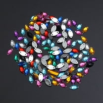 TABLZONE Flat Back Sew Rhinestones Easy to Use for Crafting Assorted Color 150Pcs