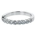 thumbnail image 5 of 14K White Gold 3/4 ct. White Diamonds Semi-Eternity Wedding Band Ring by Hollywood Hills Jewelers, 5 of 5