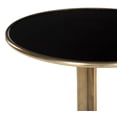 thumbnail image 3 of SAFAVIEH Brent Rustic Glam Round Accent Table, Antique Brass, 3 of 7