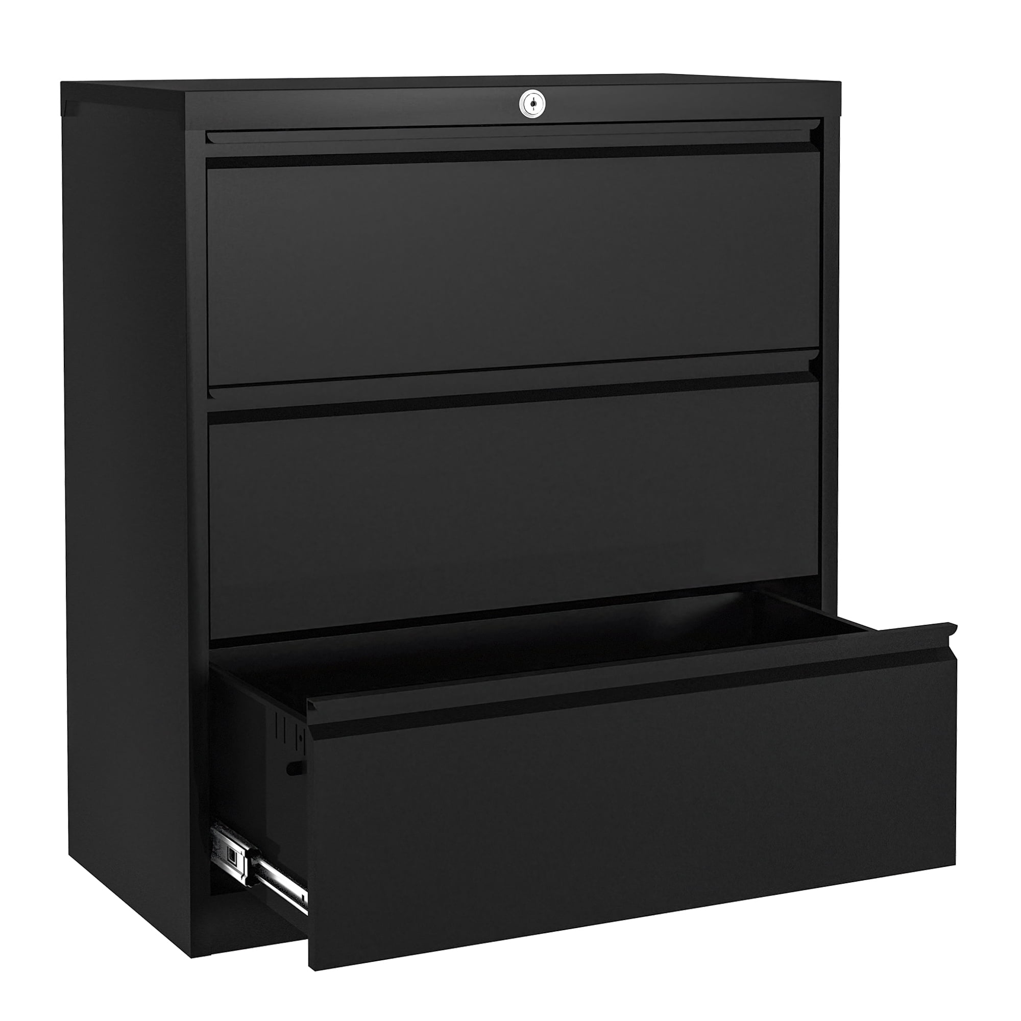 SUPEER 3 Drawer Metal Lateral File with Lock, Large Capacity