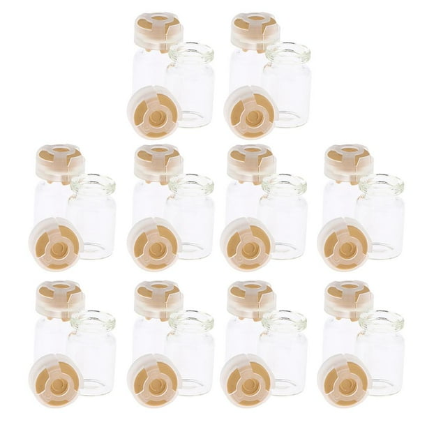 Frascos de Borosilicato Macarena 20pcs NO TÓXICOS Amarillo Viales estériles sellados