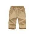 thumbnail image 3 of MAWCLOS Elastic Waist Beach Shorts for Mens Casual Classic Fit Solid Color Drawstring Shorts with Pockets, 3 of 5