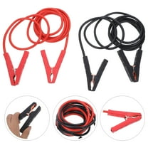 Masteelf 2pcs Car Battery Jumper Cables for Trucks SUVs Heavy Duty Automotive Booster Cables Quick Connect Clamps Kit for Jump Starting Deads