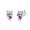 Rose Red, variant on Cat Love Earrings 925 Sterling Silver Cat Earrings Cute Animal Little Cat Earrings Cat Jewelry Gifts Women's Allergic Earrings Suitable for Sensitive Ears