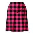 thumbnail image 5 of GaThRRgYP Trendy Autumn Winter Outer Jacket Ladies,Women's Plaid Printe Long-sleeved Long-sleeved Hooded Casual Coat Hot Pink S, 5 of 5