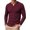 Wine Red, variant on RICHCOIN Men's V Neck Long Sleeve Shirts Slim Fit Basic T Shirts Ribbed Fashion Tee