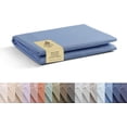 thumbnail image 1 of Linen Home 100% Cotton Percale 1 Flat Sheet, King Size - Crisp, Cool and Strong Bed Linen, Luxury Breathable Sheet, Baby Blue, 1 of 5