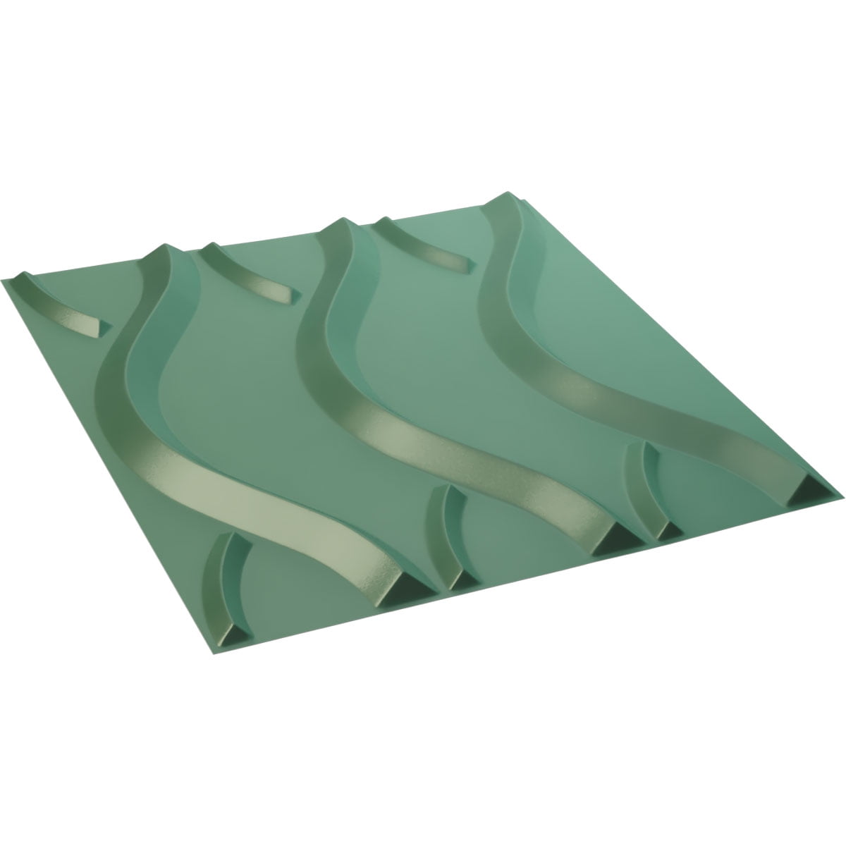 19 5/8"W x 19 5/8"H Nexus EnduraWall Decorative 3D Wall Panel, Universal Pearl Metallic Sea Mist (Covers 2.67 Sq. Ft.)