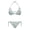 Blue Floral Print, variant on HELLHERO Cute Capybara Citrus Print Two Piece Swimwear For Women, Adjustable Halter Tie Side Ladies Bikini Swimsuit Set, Stylish Blue Bathing Suit