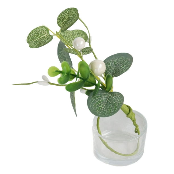 Anillos para servilletas Anillos para servilletas con hoja de eucalipto y hebilla de perla Anillo para servilletas de primavera Bodas Mesa de comedor Fiestas Decoración