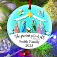 thumbnail image 4 of Nativity Scene Christmas Decoration, Religious Holiday Decor for Home Church, Meaningful Birth of Jesus Christ Ornament for Tabletop Mantel（A）, 4 of 5