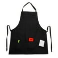 thumbnail image 4 of Delantal ajustable con pechera resistente al agua y al aceite para chef, delantales de cocina con bolsillos para hombres y mujeres, color negro, 4 of 8