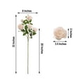 thumbnail image 3 of Efavormart Pack of 2 | 33" Silk Long Stem Roses, Faux Flowers Rose Bouquet - ROSE GOLD, 3 of 11
