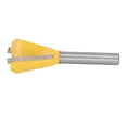 thumbnail image 3 of 1/4 Router Bit Dovetail Router Bits 14 Shank Dovetail Shape Wood Grooving Cutter Sharply Efficient Woodworking Router Bit, 3 of 8