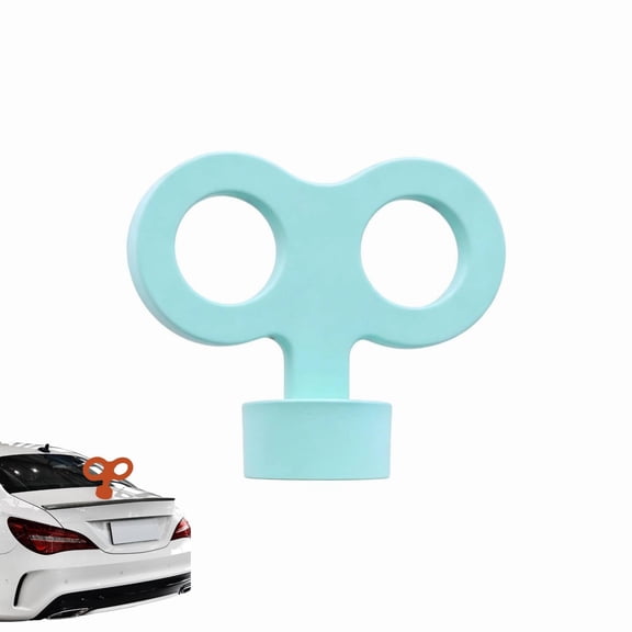 Wind Up Key Car Ornament, Plastic Auto Topper Decor for Roof Hood Trunk, Color Options