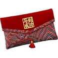 thumbnail image 1 of Tissu Brodé Enveloppe Rouge pour l'Année du Cheval, 1 of 8