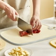 thumbnail image 2 of MERILER Double-Sided Plastic Cutting Board with Grinding Area and Hanging Hooks - Durable and Versatile for Kitchen Use, 2 of 6