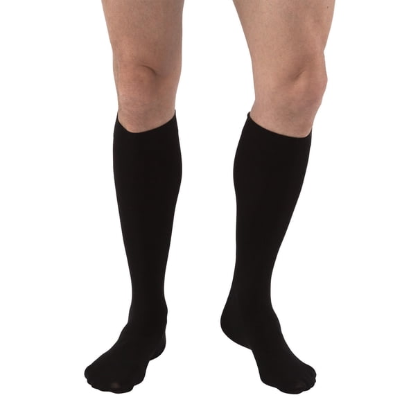 Jobst Relief Closed Toe Knee Highs - 15-20 mmHg Black Large Reg 114814