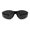 Black, variant on Mens ANSI Z87.1+ Sport Warp Around Safety Glasses Black