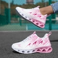 thumbnail image 2 of Women Lace Up Athletic Running Sneakers, Lightweight Comfort Blade Sole Sport Shoes for Walking, 2 of 7
