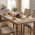 thumbnail image 7 of Sm:)e Light Brown Placemats 12 x 18 Inch Set of 4, Seasonal Washable Kitchen Dining Table Decoration for Home Party,240g（0.53lb）, 7 of 7