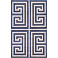 thumbnail image 1 of Unique Loom Athens Border Area Rug 3' 3 x 5' 3 Rectangular Navy Blue/Beige, 1 of 1
