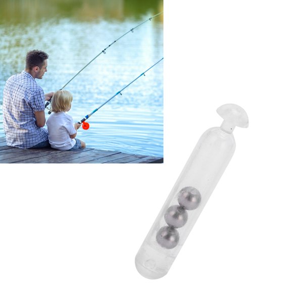 Poids de Pêche, Hochet de Pêche Portable en Plastique PVC Léger pour Amateur de Pêche pour Accessoires de Pêche Transparent Blanc,Noir Transparent,Rouge
